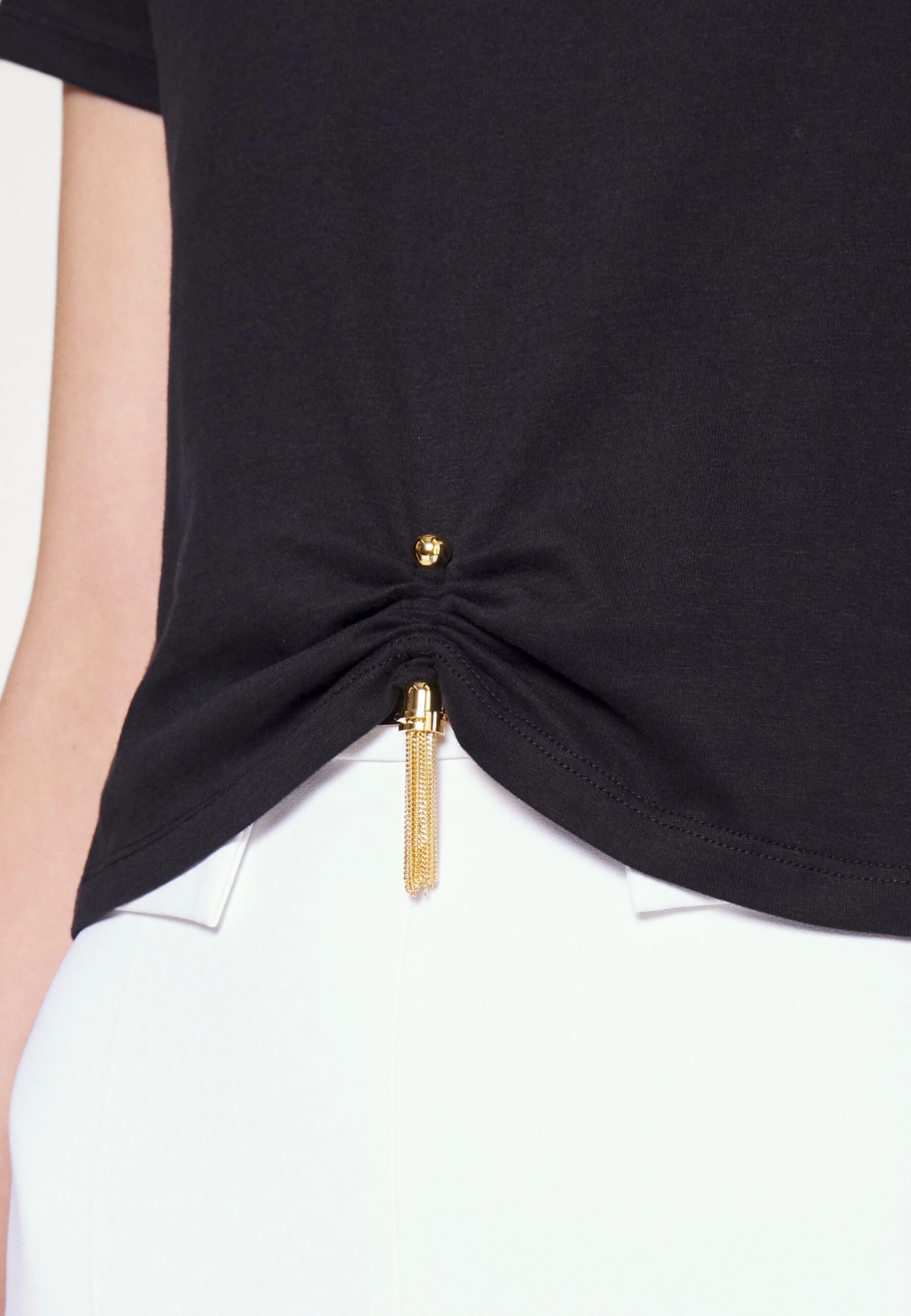 Elisabetta Franchi Women'S- Camiseta Estampada - Nero - Imagen 7