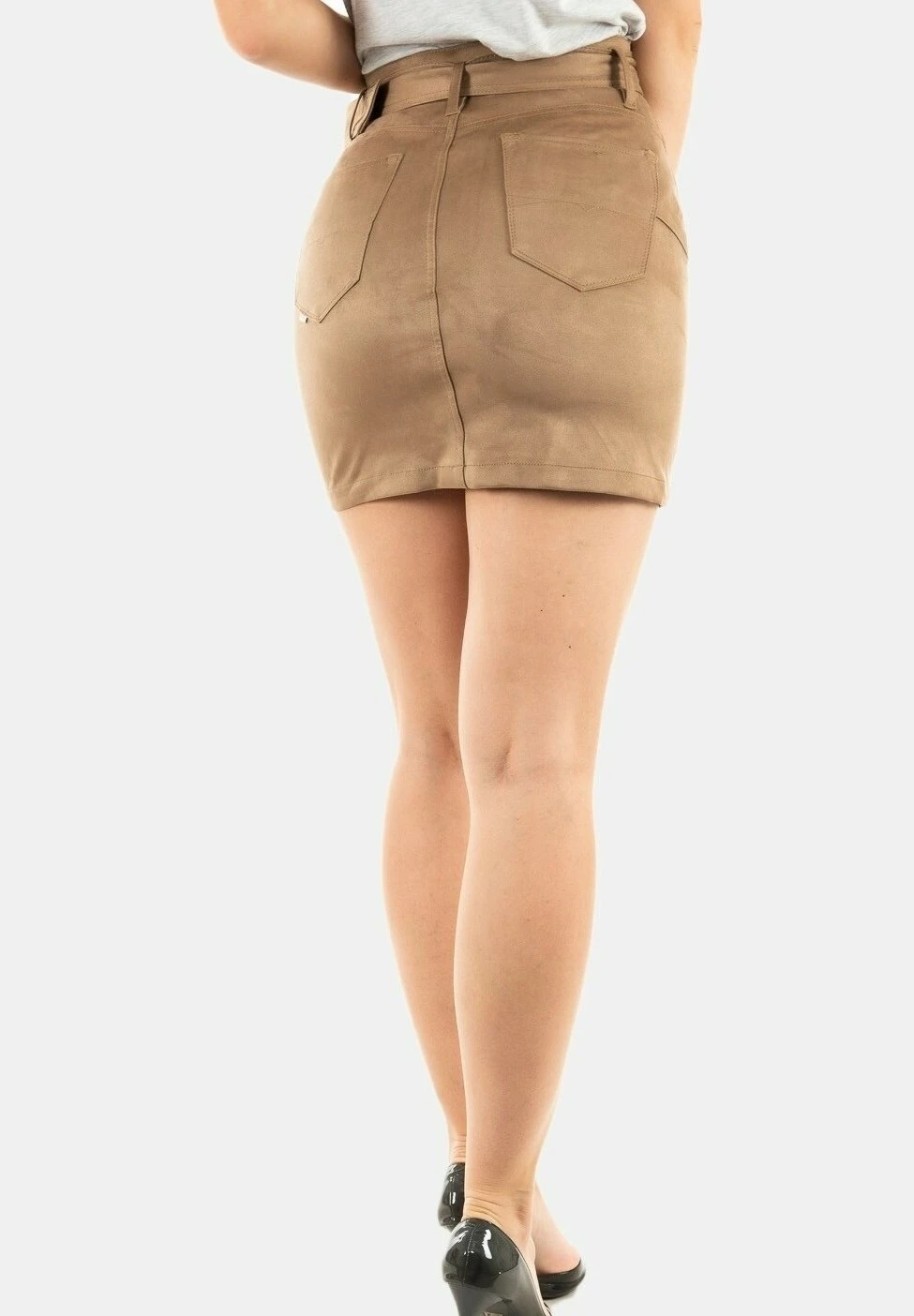 Minifalda - Beige - Imagen 2