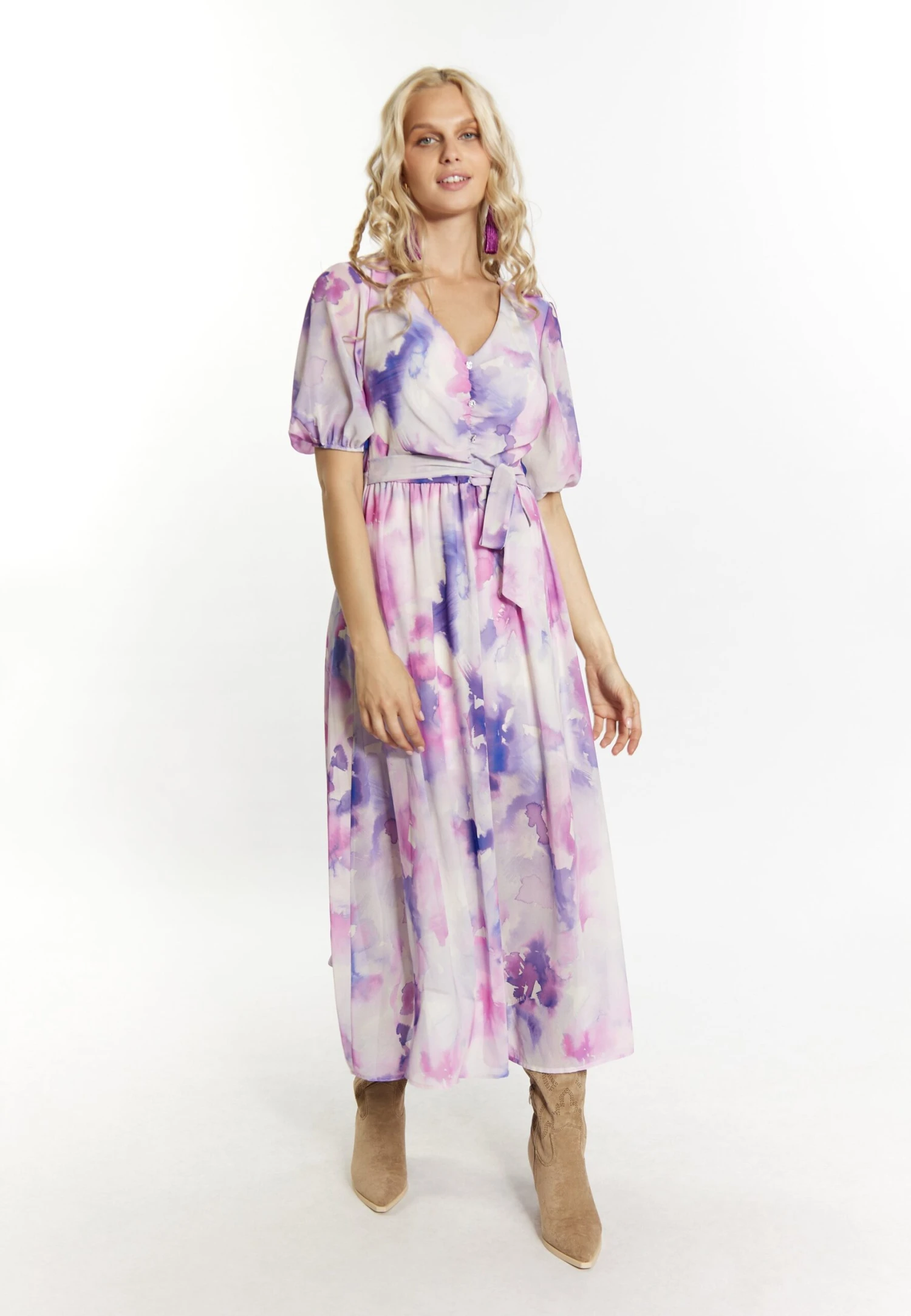 IZIA Vestido Informal - Flieder Mehrfarbig