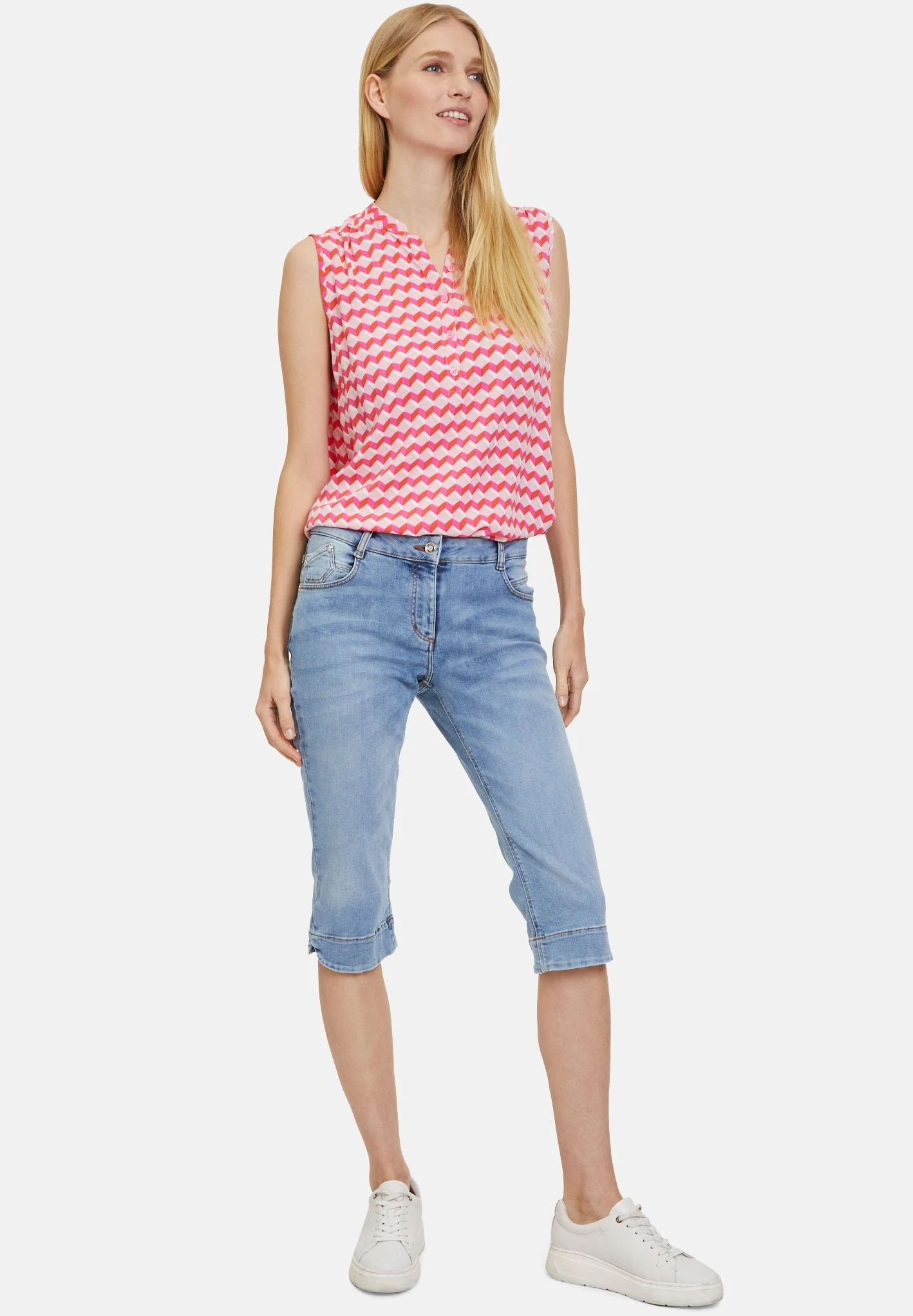 Betty Barclay Mit Knopfleiste - Top - Rose/Cream - Imagen 2