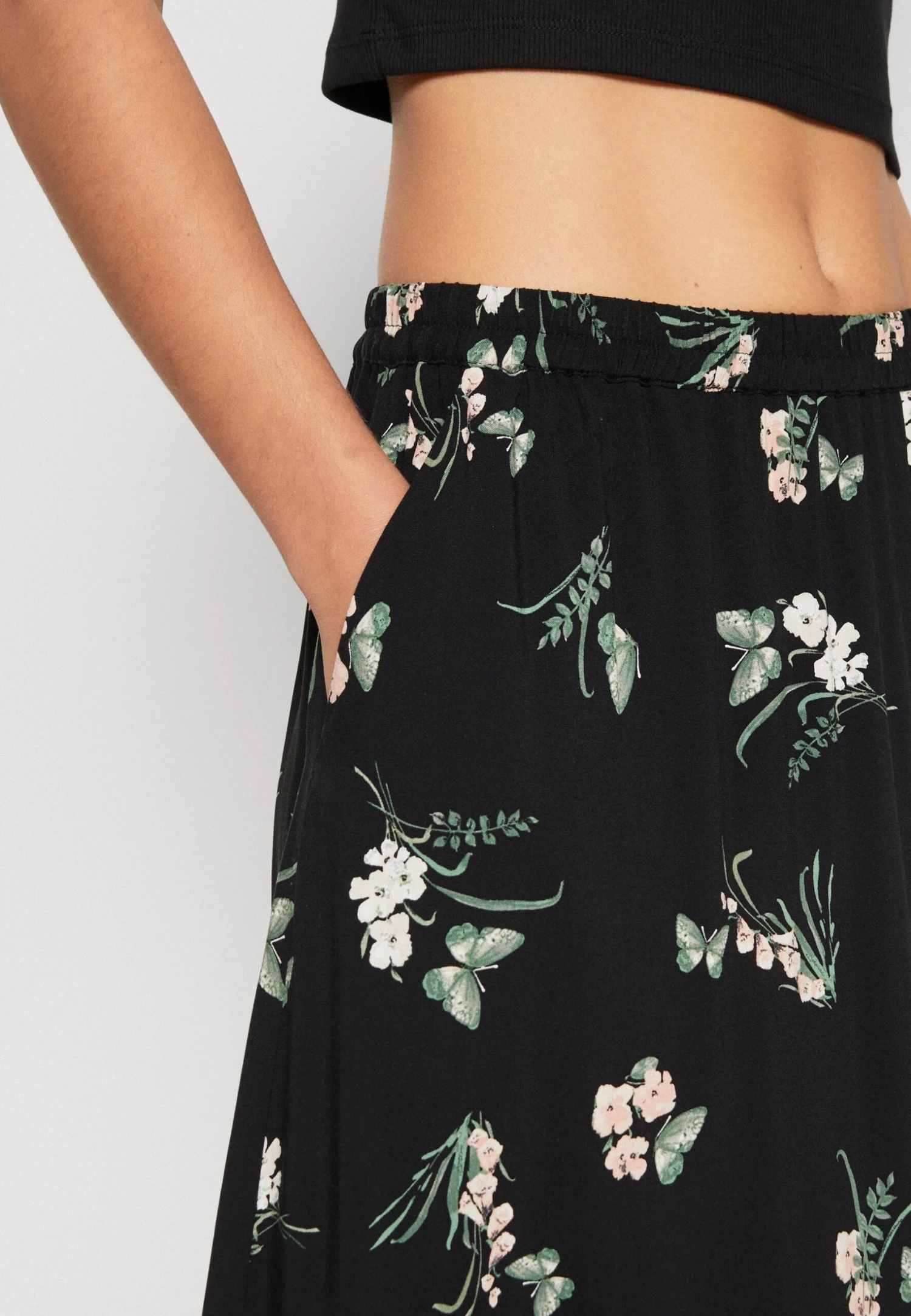 Vero Moda Vmeasy Maxi Skirt - Falda Larga - Black/Ann - Imagen 6