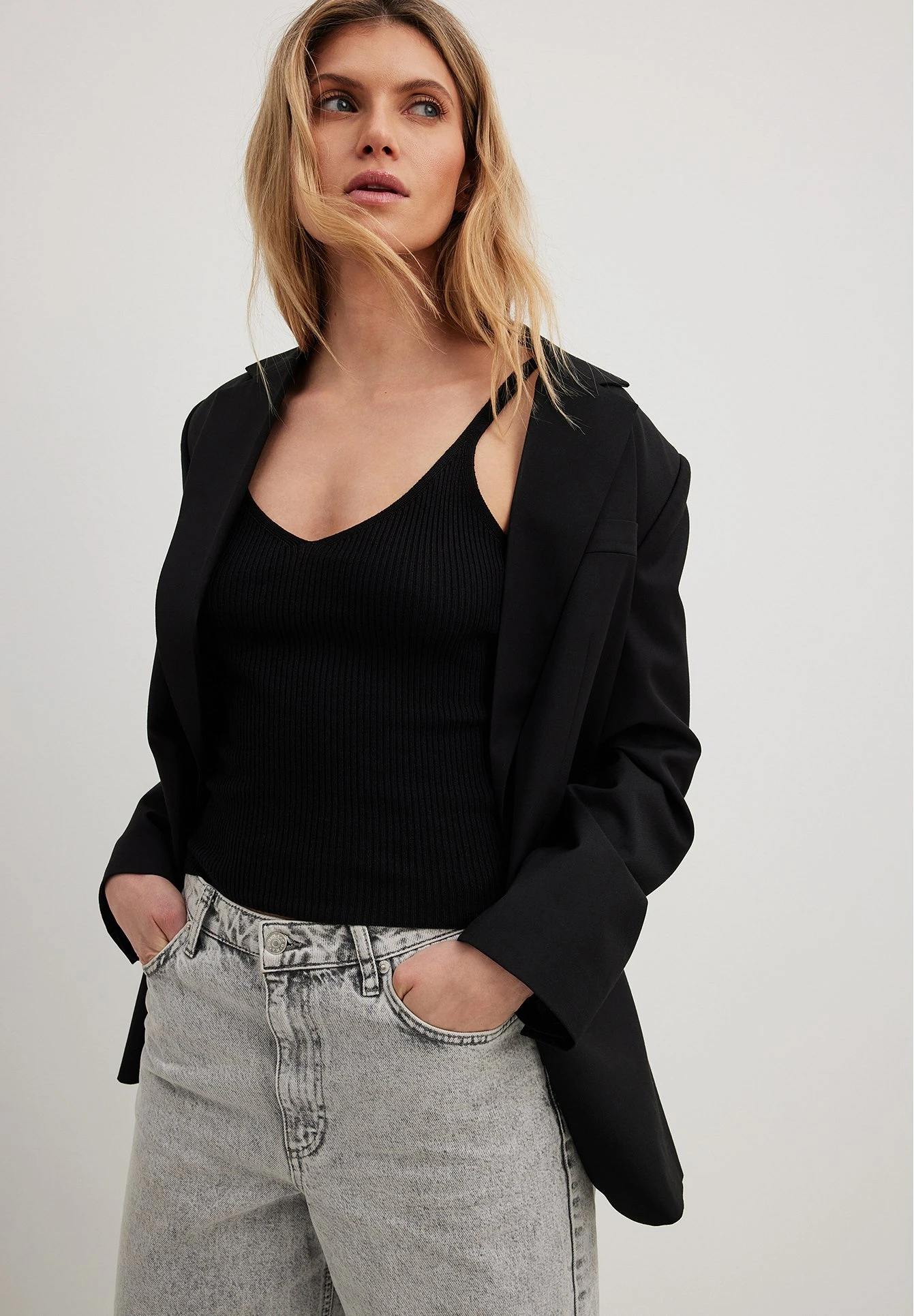 NA-KD Mit Tiefem Rückenausschnitt - Top - Black - Imagen 4