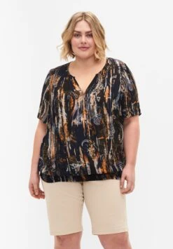 Zizzi Mit Gesässtaschen - Shorts Vaqueros - Fog