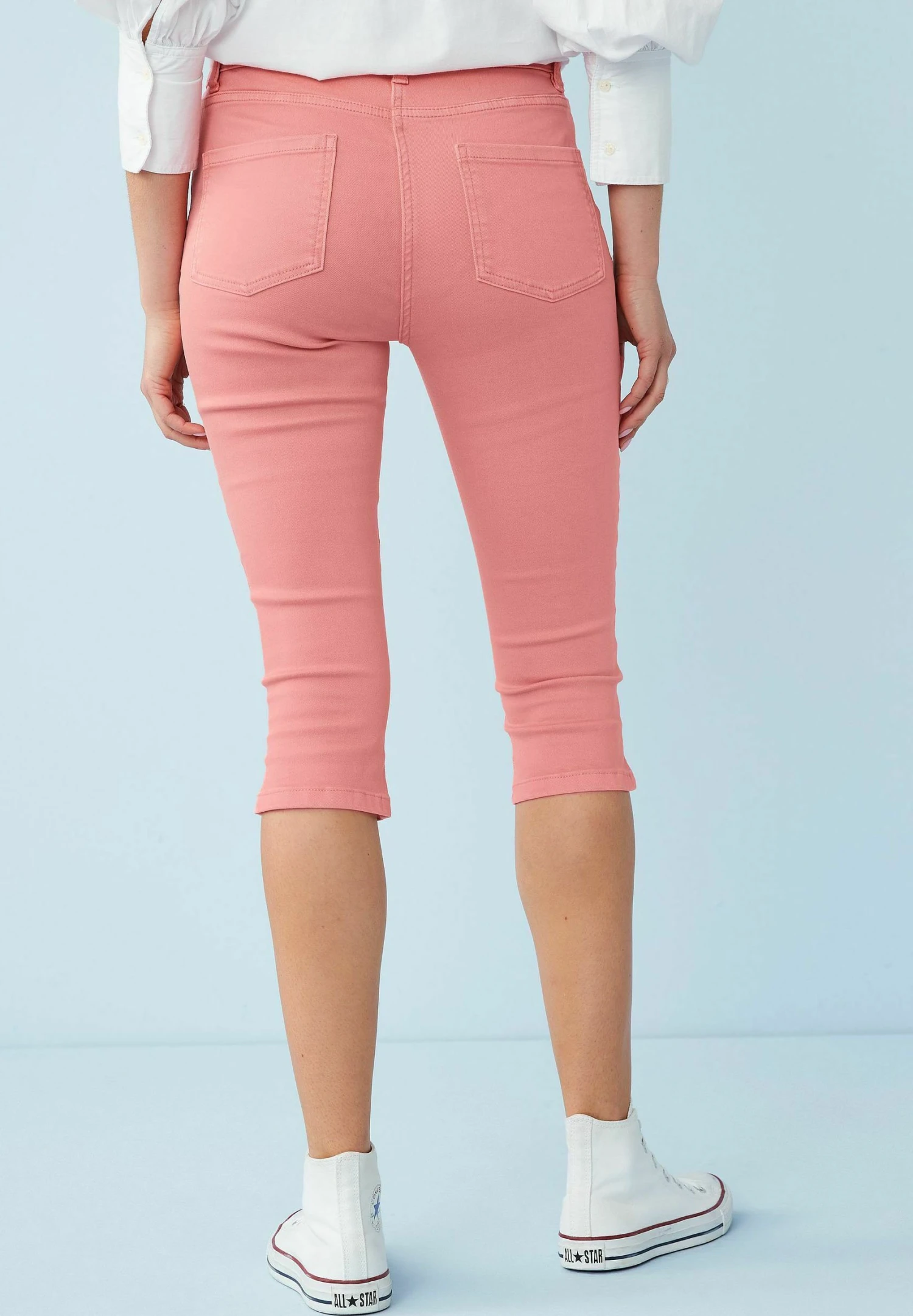 Next Pedal Pusher Cropped - Shorts Vaqueros - Pink - Imagen 4