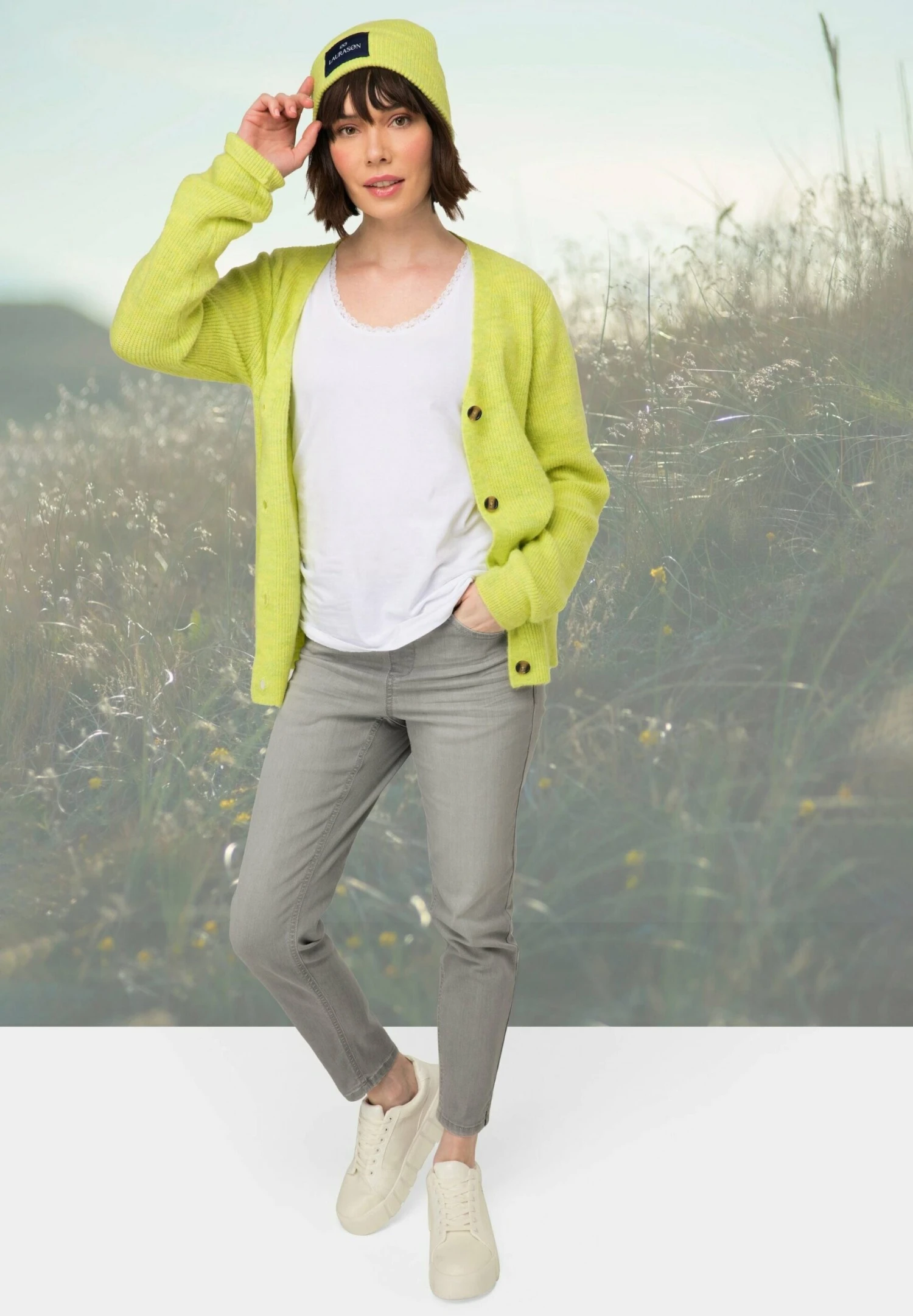 Vaqueros Slim Fit - Jean Gris Clair - Imagen 5