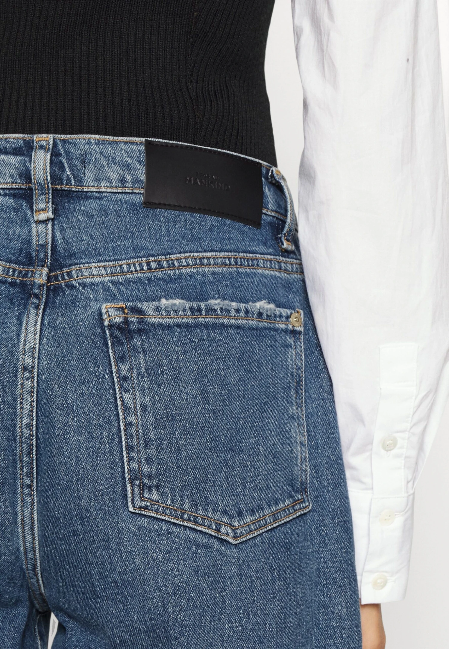 7 For All Mankind Andy Shorts Blaze - Shorts Vaqueros - Mid Blue - Imagen 6