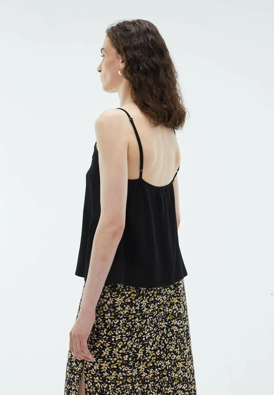 Lingerie With Thin Straps - Top - Black - Imagen 3