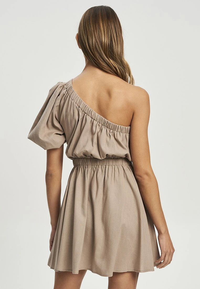Calli Candy Mini- Vestido Informal - Taupe - Imagen 4