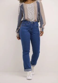 Cream Crlone- Vaqueros Bootcut - Indigo Blue Denim