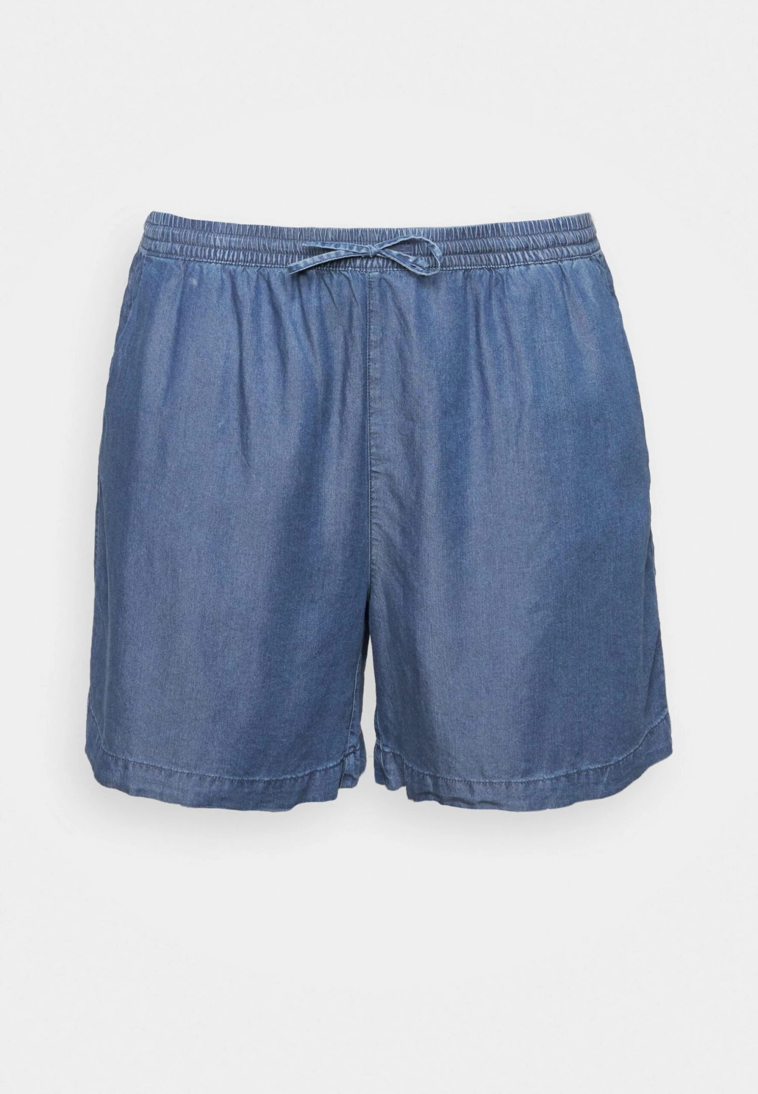 ONLY CARMAKOMA Carpema Life - Shorts Vaqueros - Dark Blue Denim - Imagen 4