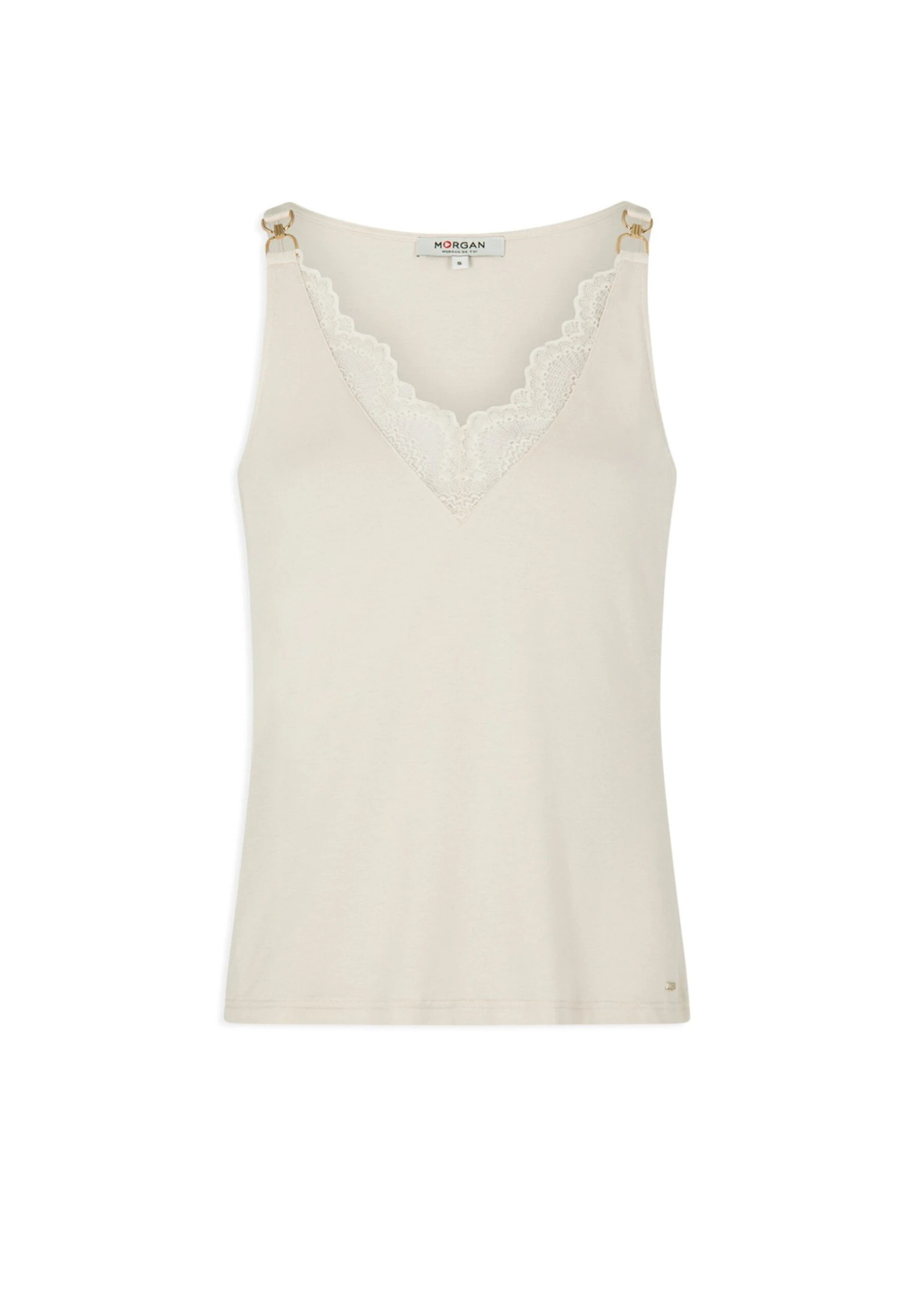 MORGAN Top - White Denim - Imagen 5