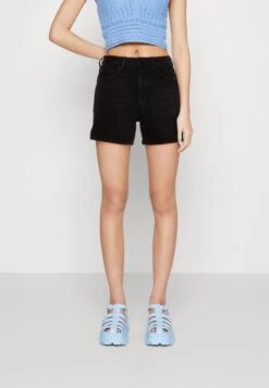 WEEKDAY Eya - Shorts Vaqueros - Echo Black