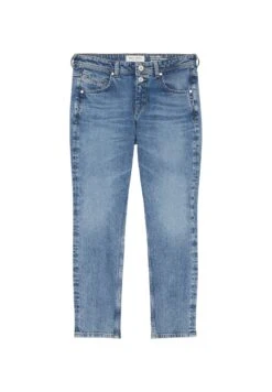 Marc O'Polo Modell Theda Boyfriend Mid Waist Aus- Vaqueros Rectos - Sustainable Clean Blue Wash