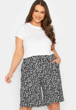 Ditsy Floral Print - Shorts - Black