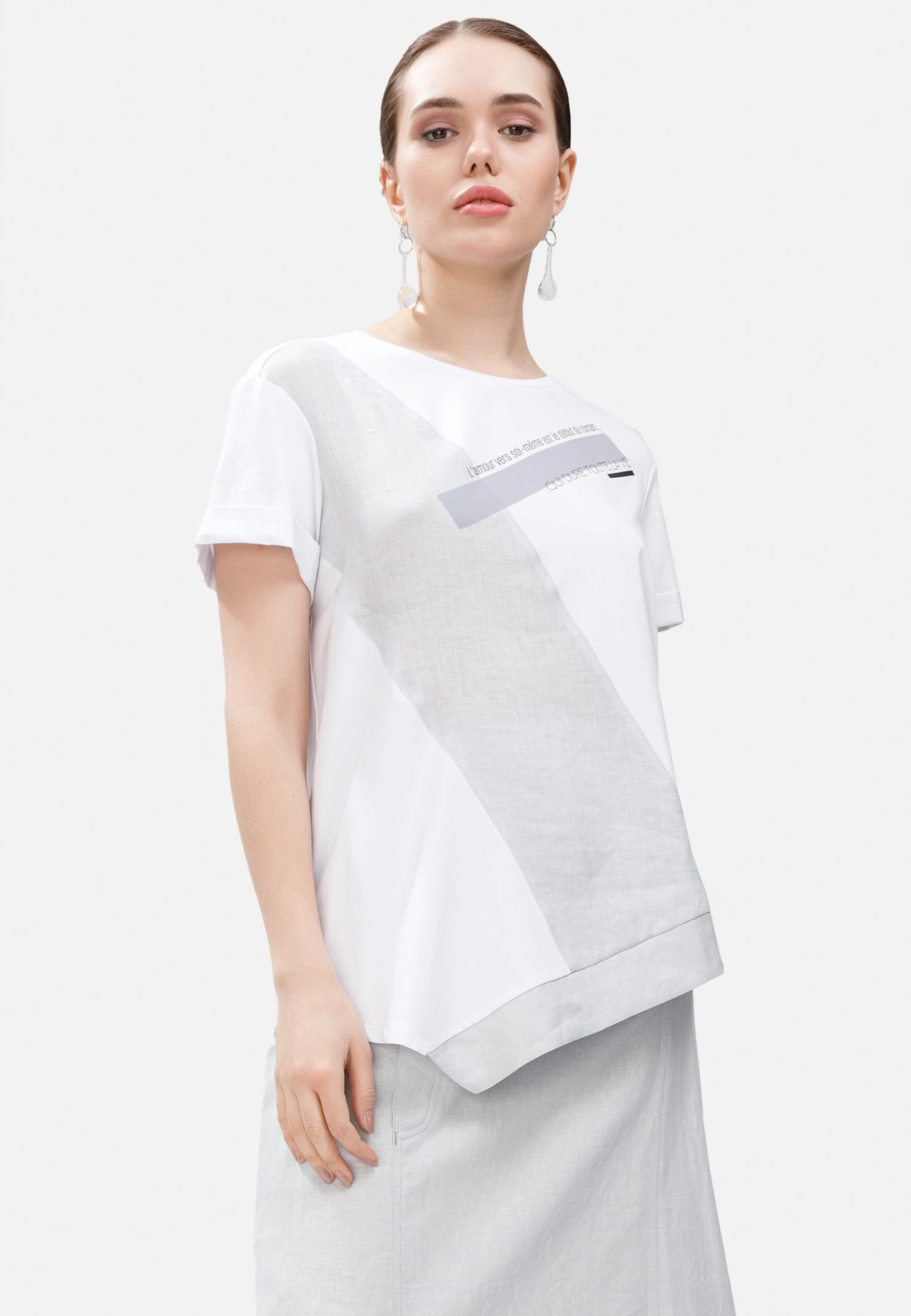 HELMIDGE Camiseta Estampada - Weiss