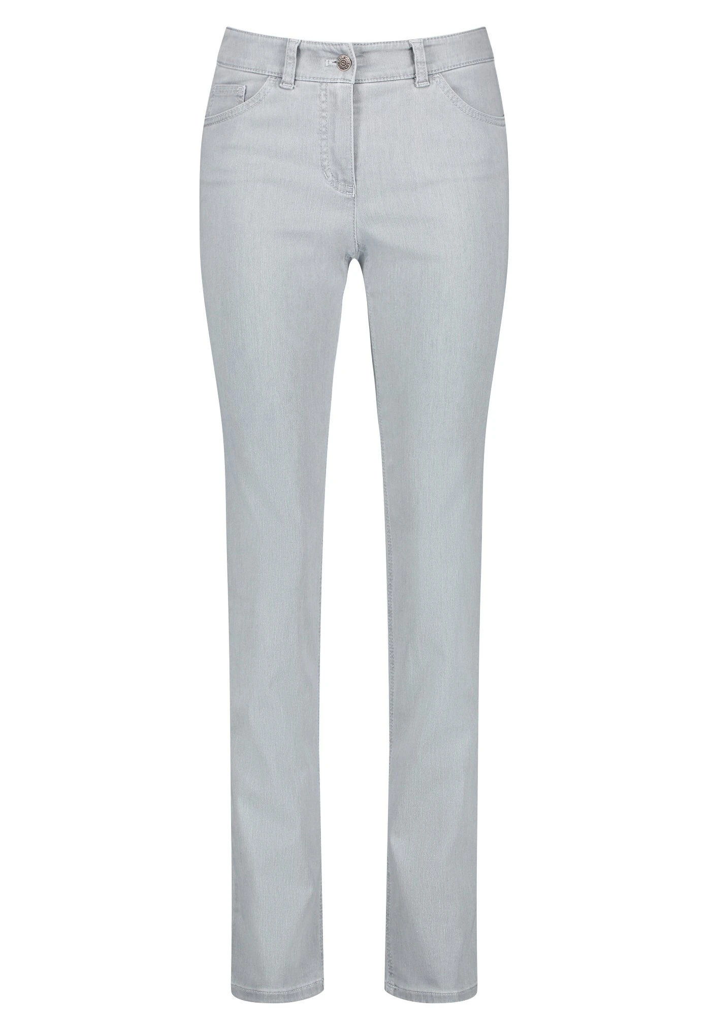 Gerry Weber Lang 5 Pocket Best4Me - Vaqueros Slim Fit - Light Grey Denim - Imagen 5