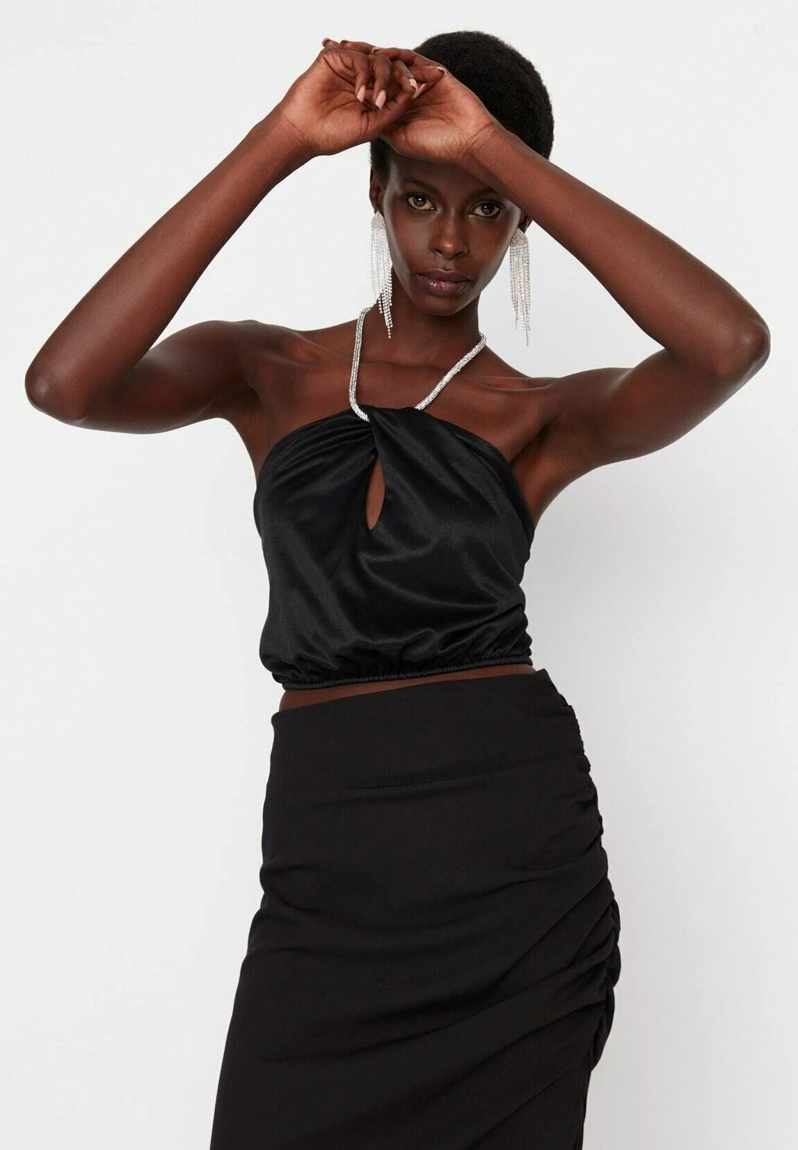 Trendyol Crop- Top - Black