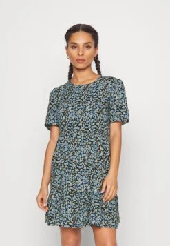Pieces Petite Pcnya Dress - Vestido Informal - Black Leopard