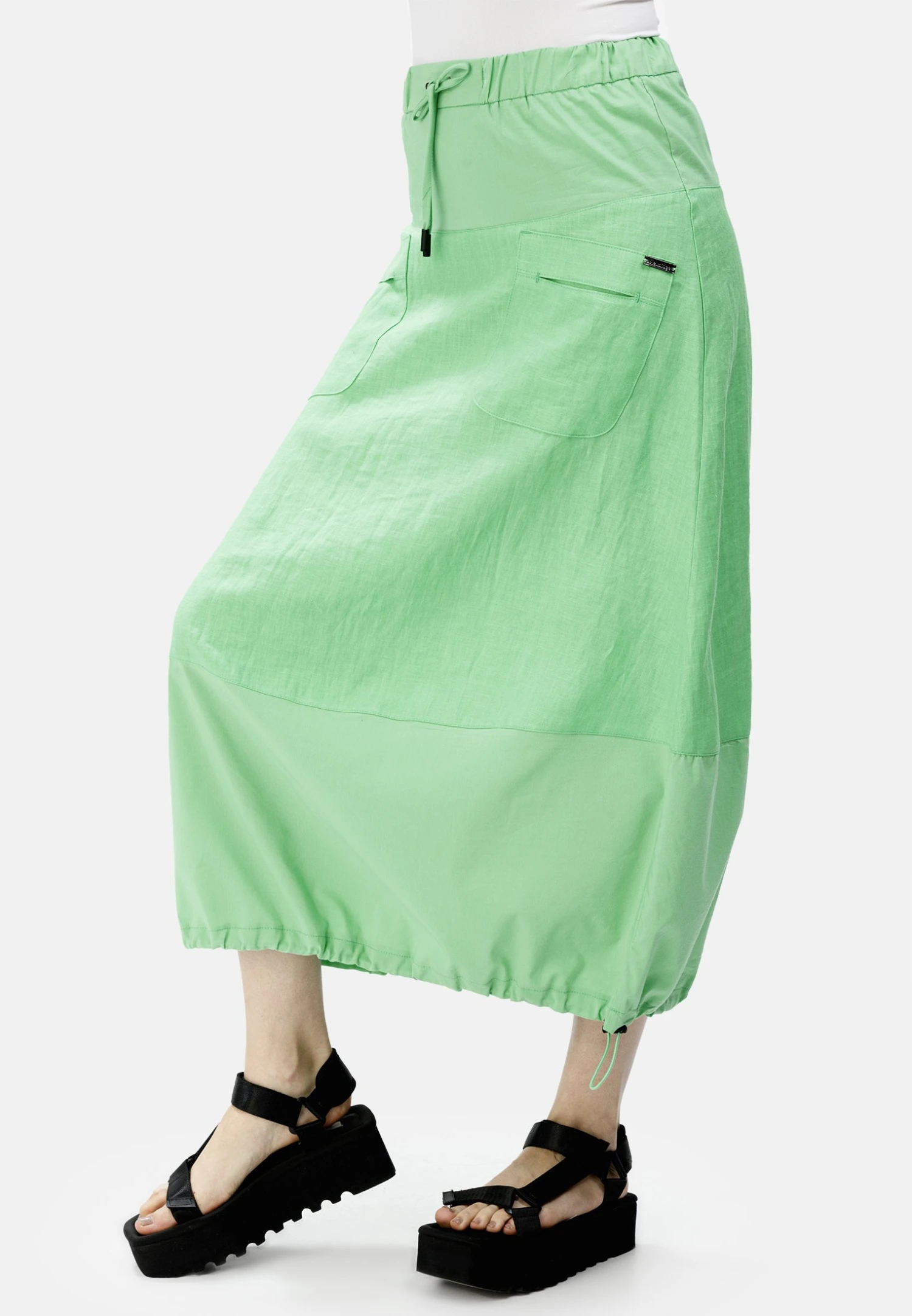 HELMIDGE Falda Acampanada - Grun - Imagen 3