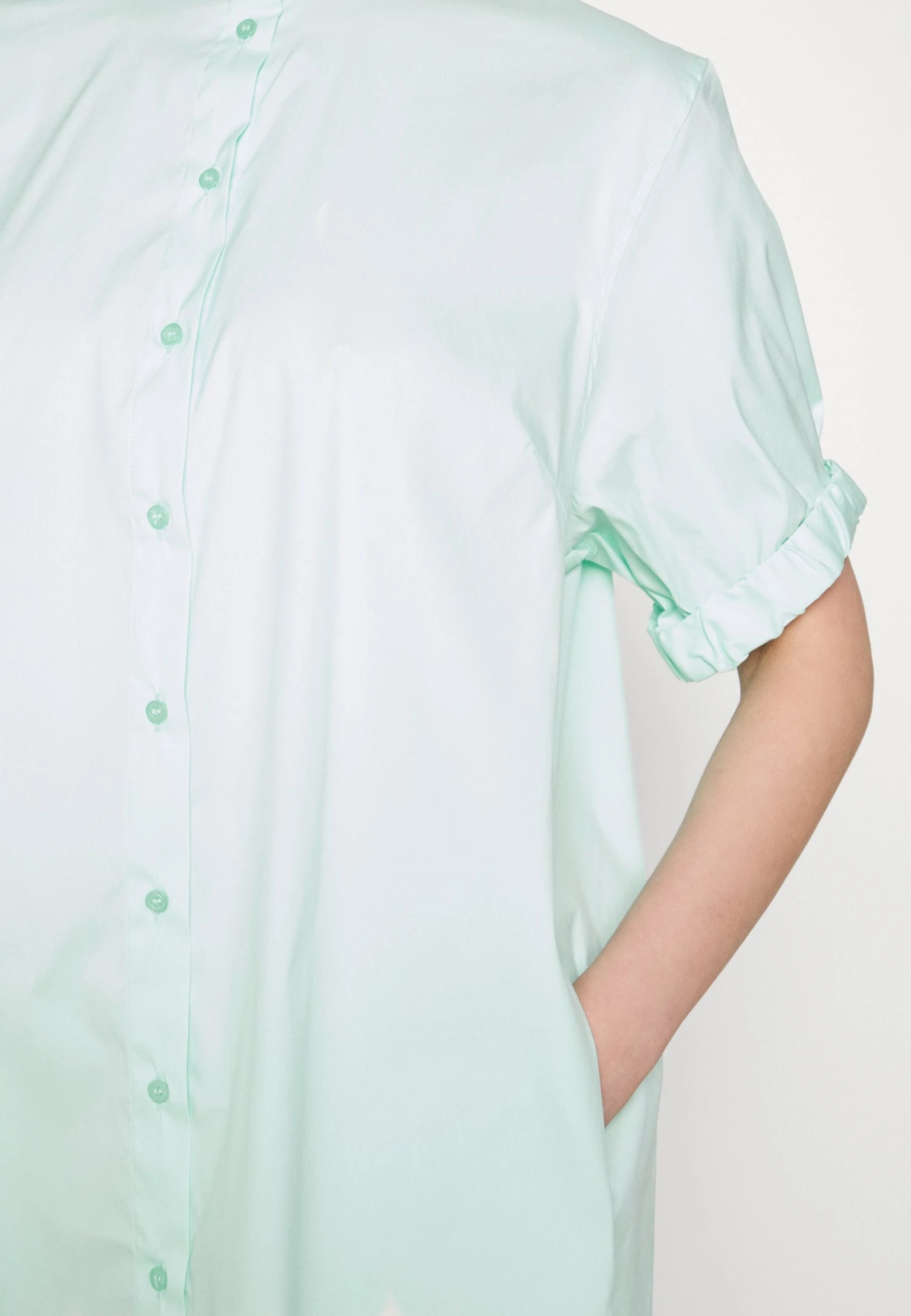 Mos Mosh Arleth Shirt Dress - Vestido Camisero - Brook Green - Imagen 7