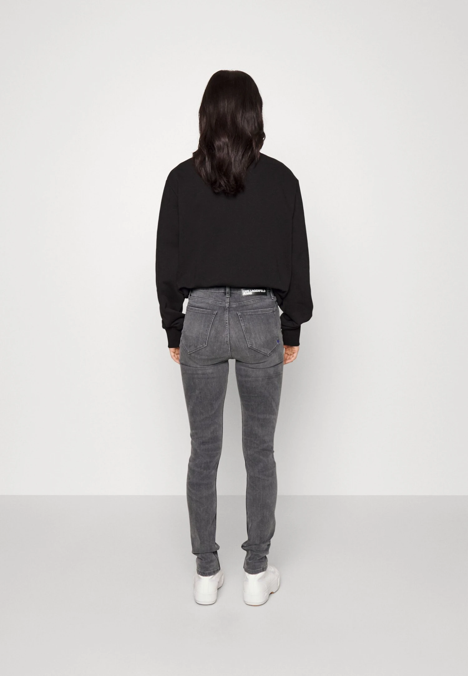 Karl Lagerfeld Jeans Skinny - Vaqueros Pitillo - Washed Grey - Imagen 3