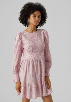 Vero Moda Vmlila Ls Short Wvn - Vestido Informal - Cameo Pink