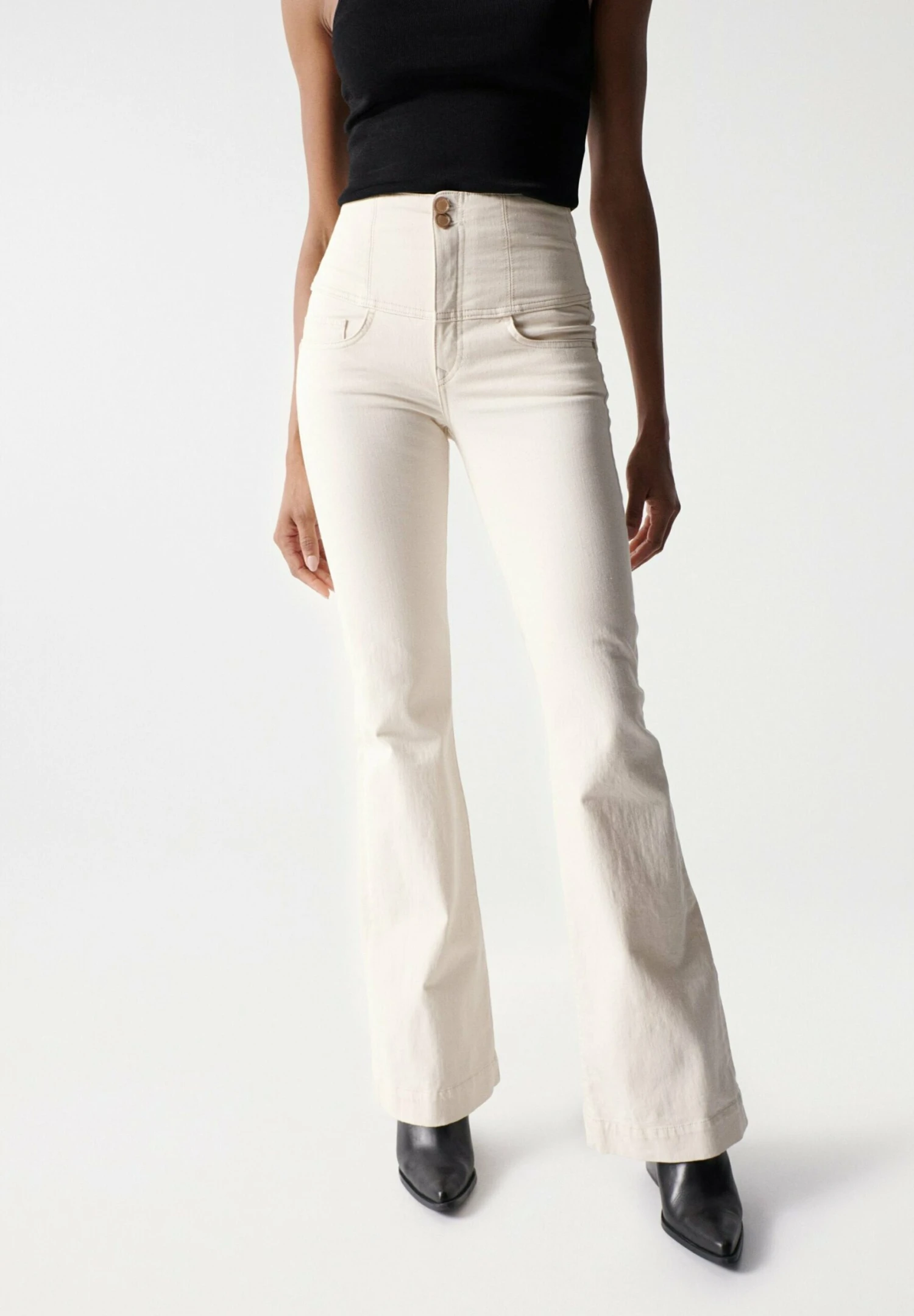 Diva Slimming Flare - Vaqueros Bootcut - Perle_010