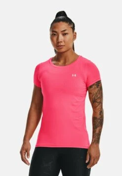 Under Armour Hg Ss-Pnk - Camiseta Deportiva - Pink Shock
