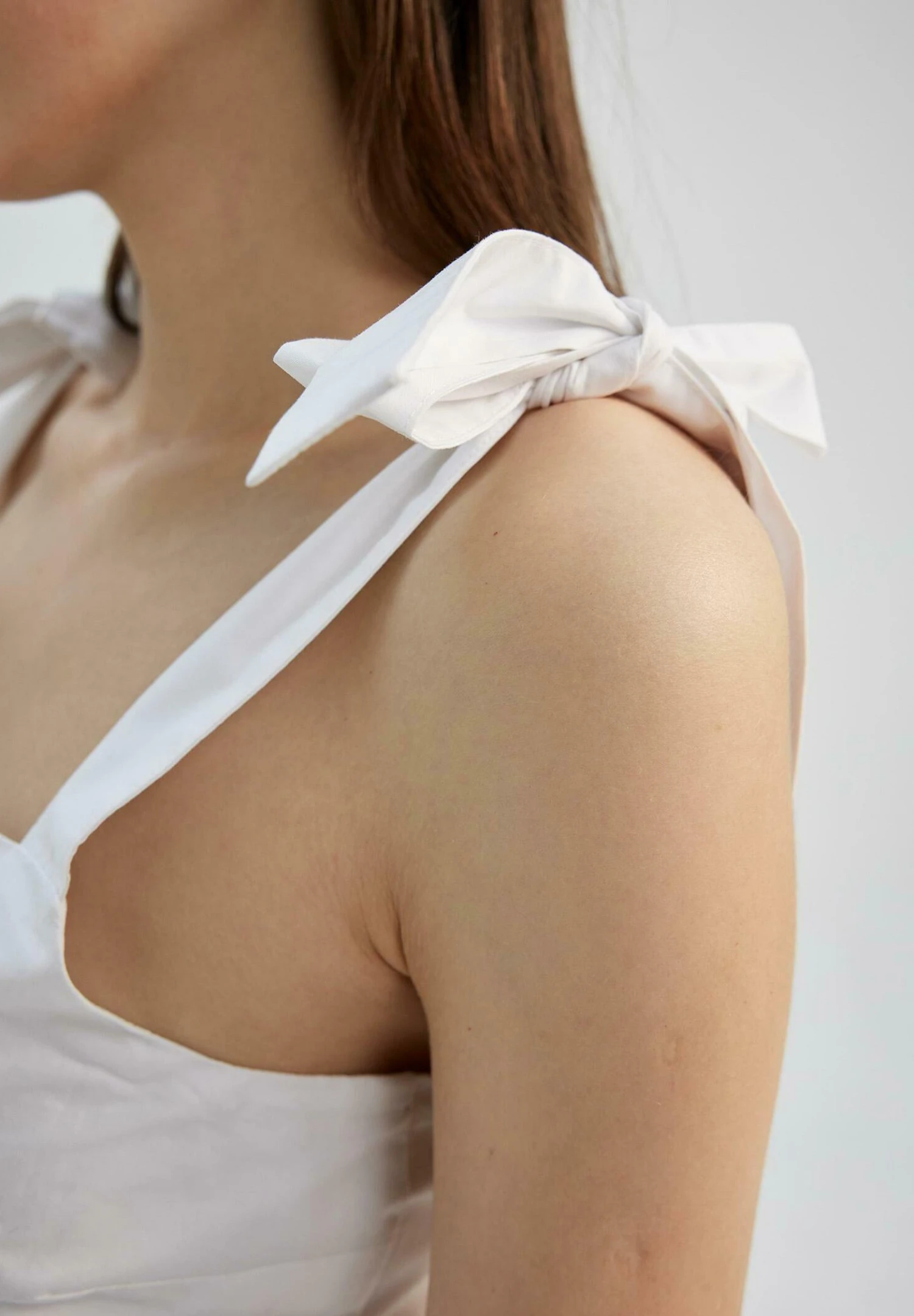 DeFacto Tiered - Vestido Informal - White - Imagen 3