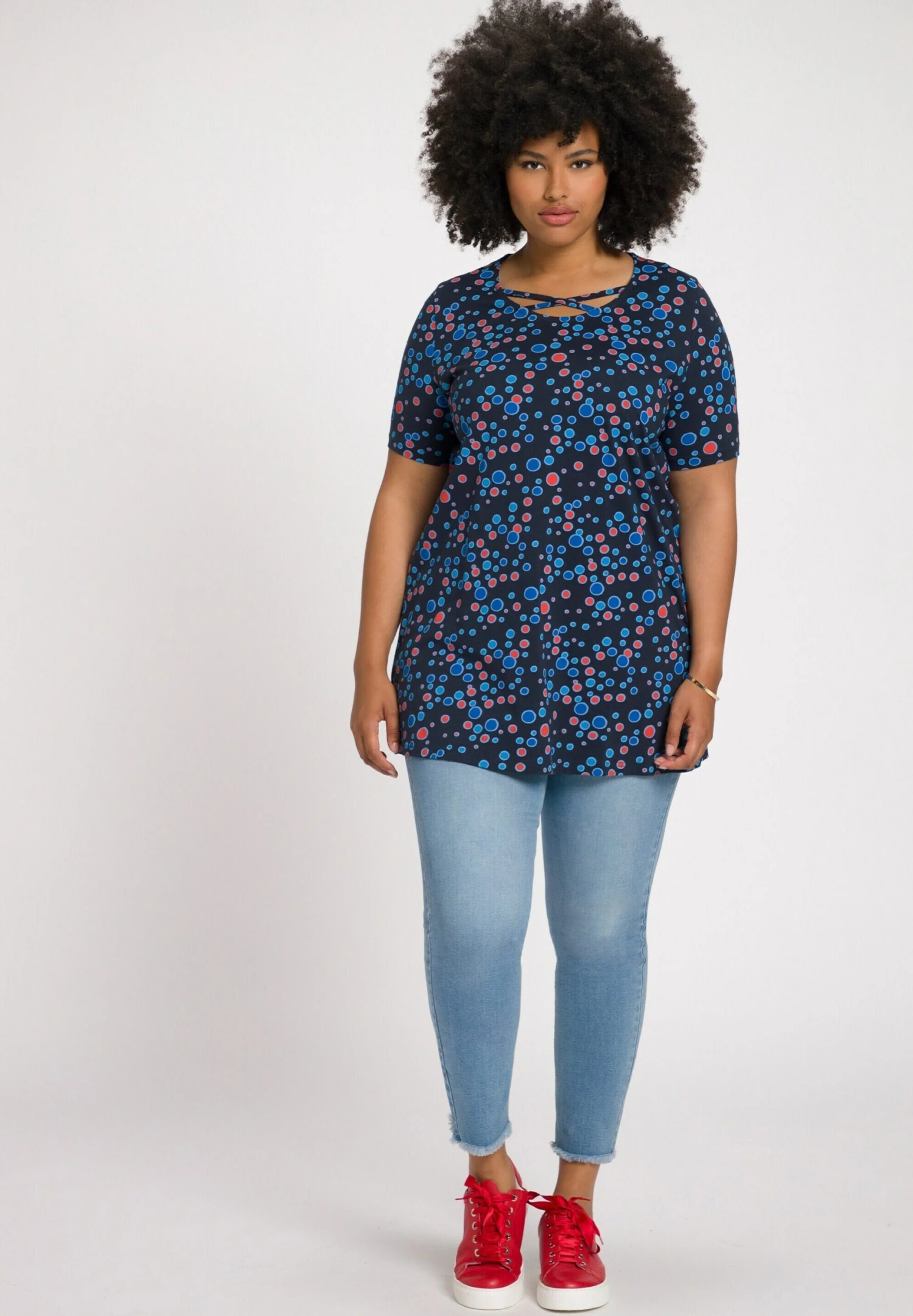 Ulla Popken Camiseta Estampada - Bleu Marine - Imagen 2