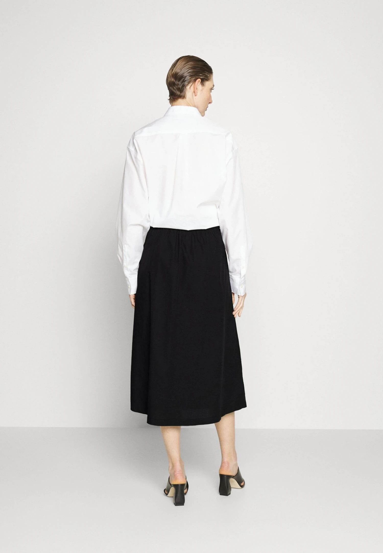 DKNY Poplin- Falda Cruzada - Black - Imagen 3