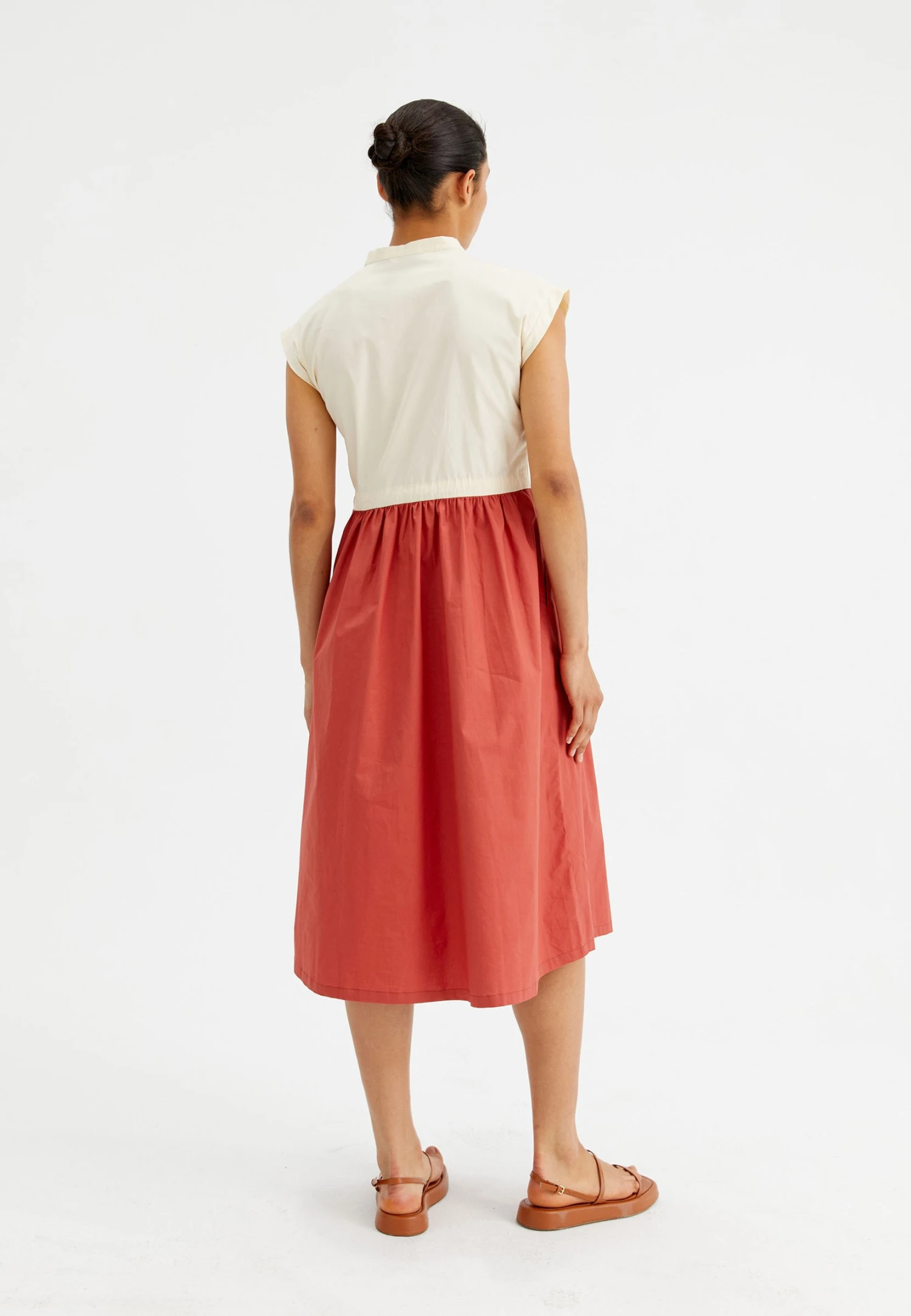 Compania Fantastica Vestido Camisero - Brown - Imagen 2