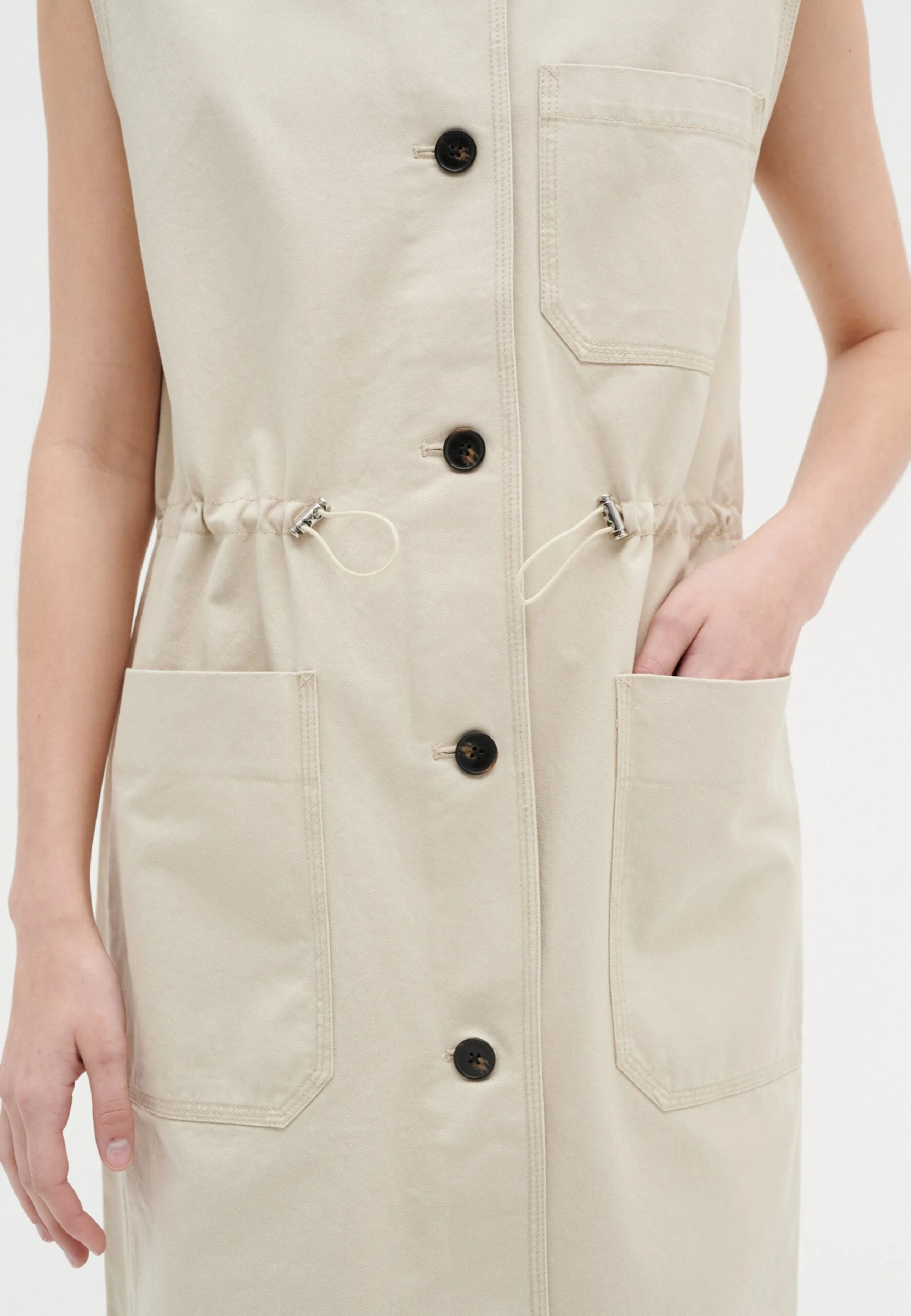 InWear Ines - Vestido Camisero - French Oak - Imagen 3