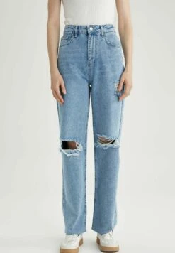 DeFacto 90'S Wide Leg- Vaqueros A Campana - Blue