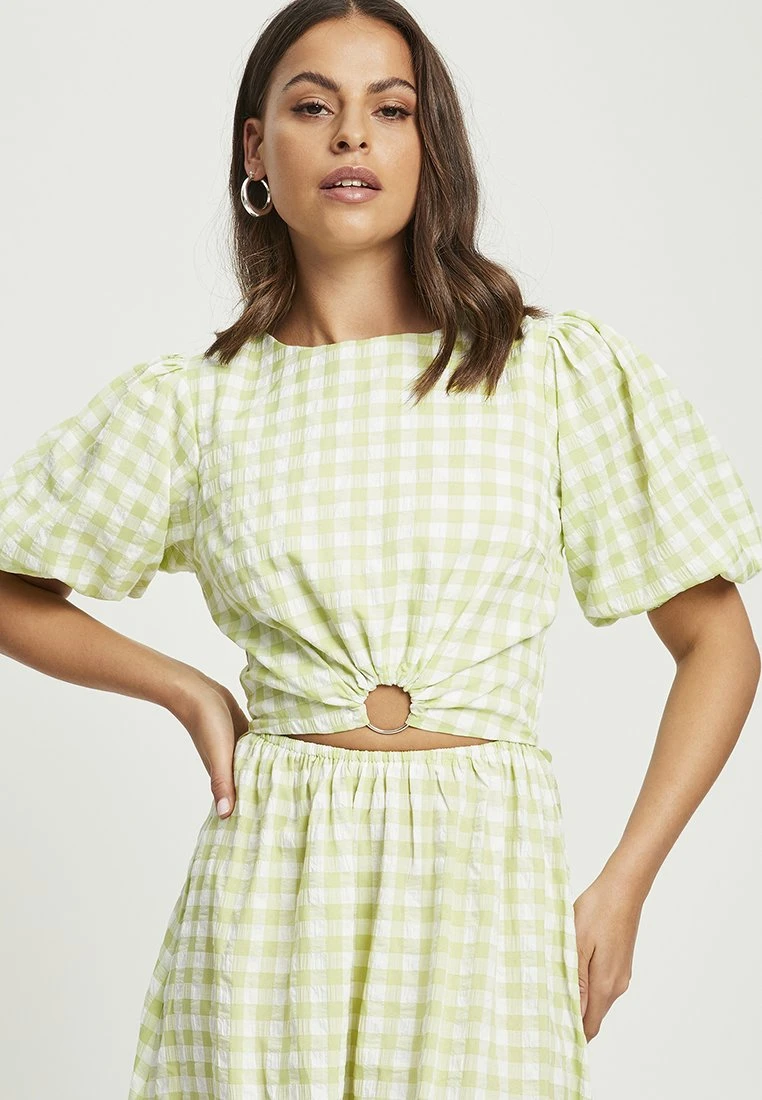 Calli Vestido Informal - Citrus Gingham - Imagen 5