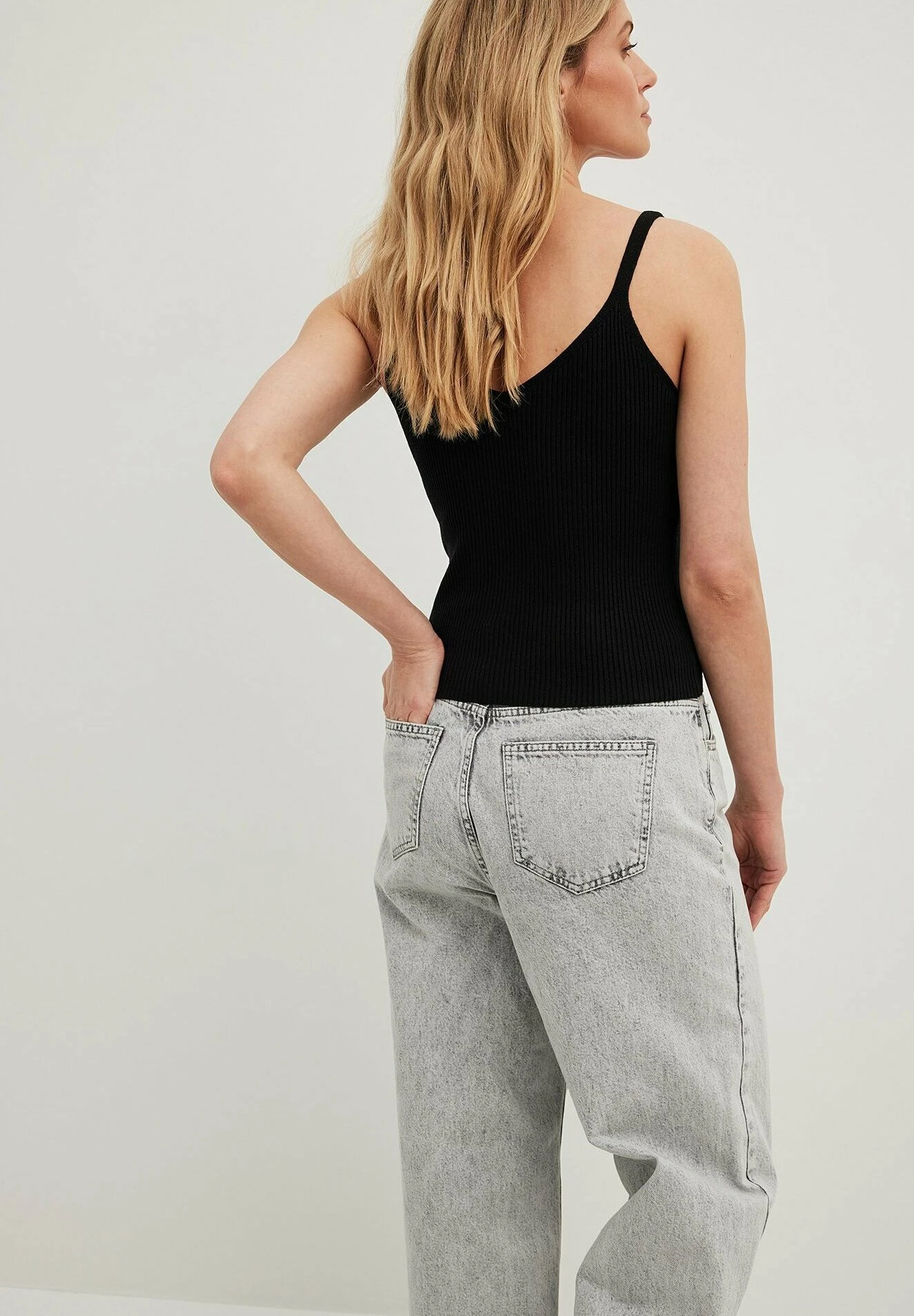 NA-KD Mit Tiefem Rückenausschnitt - Top - Black - Imagen 3