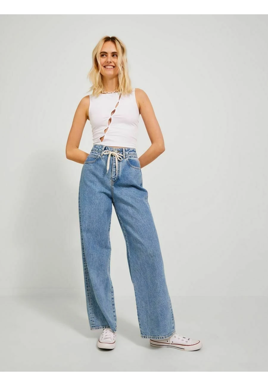 JJXX Wide Jxalva - Vaqueros Boyfriend - Light Blue Denim - Imagen 2