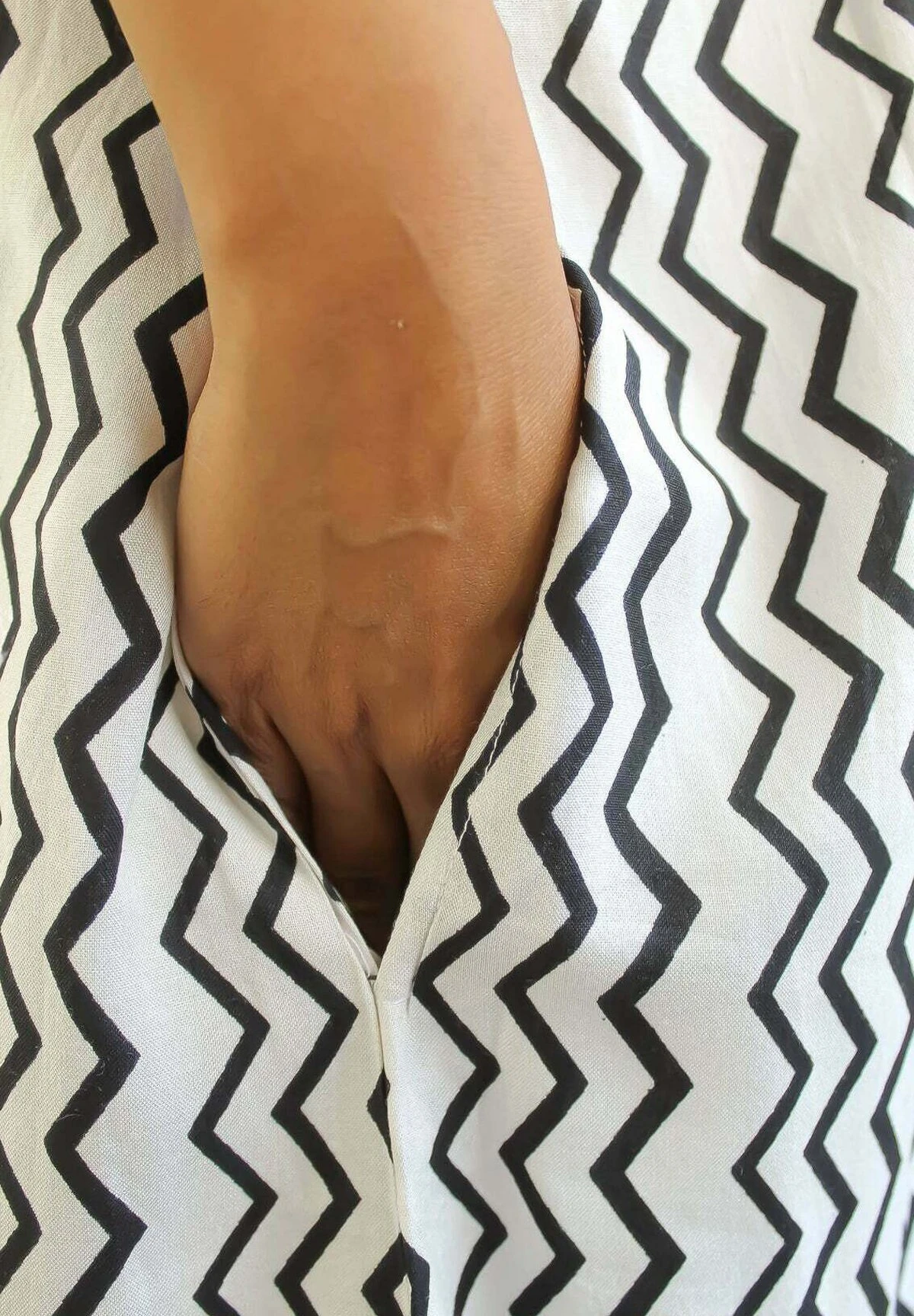 Chevon Zig-Zag- Complementos De Playa - Black - Imagen 6