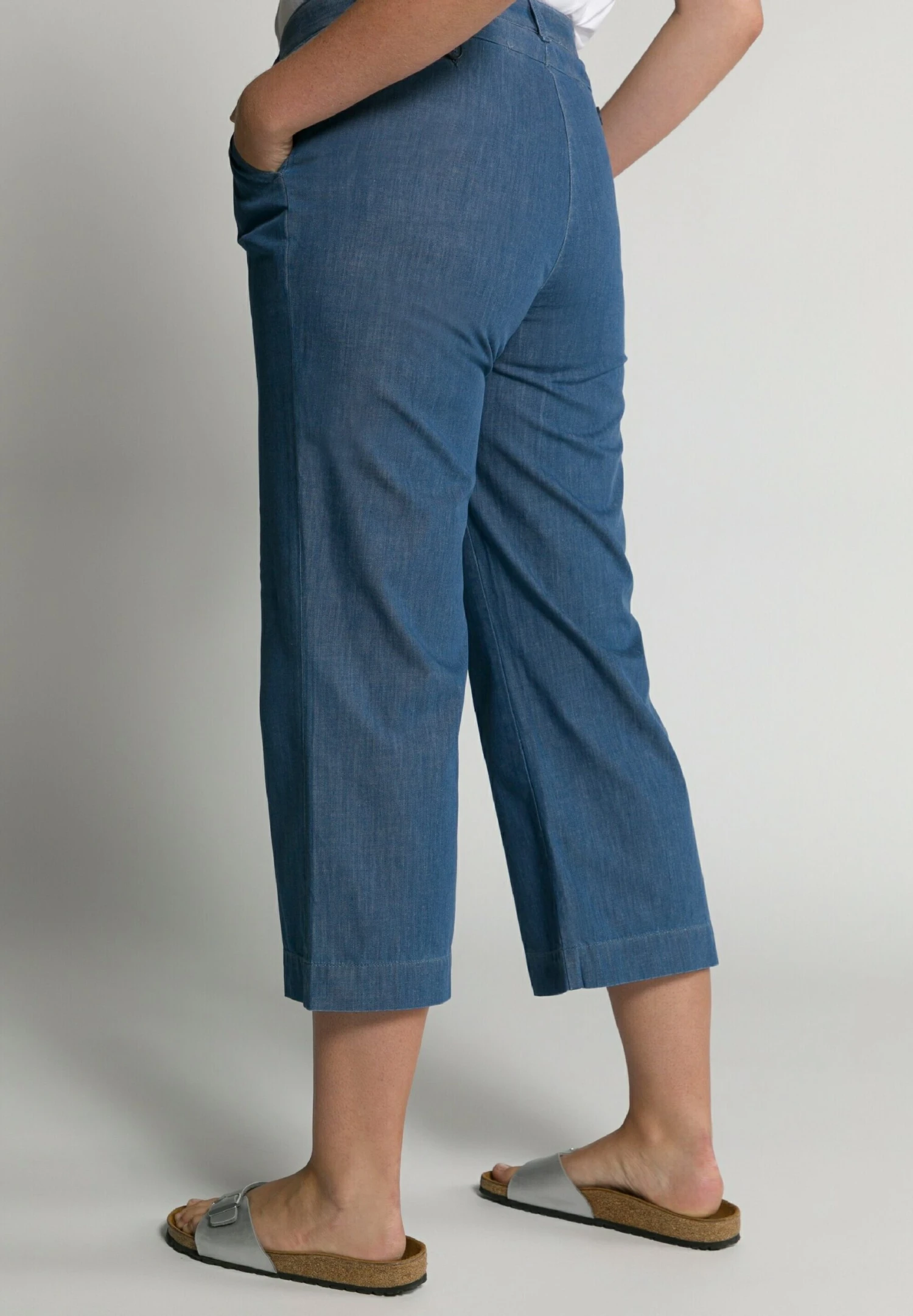 Ulla Popken Vaqueros A Campana - Blue Denim - Imagen 4