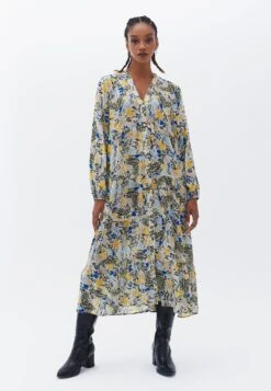 With Buttons - Vestido Largo - Flower Comb