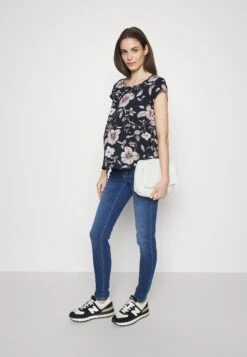 Vmmzia Bumpband - Vaqueros Slim Fit - Medium Blue Denim