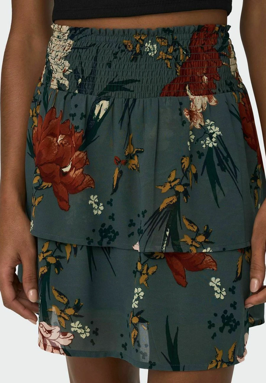 ONLY Gesmokt - Minifalda - Balsam Green - Imagen 4