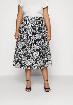 Carta - Falda Acampanada - Nero