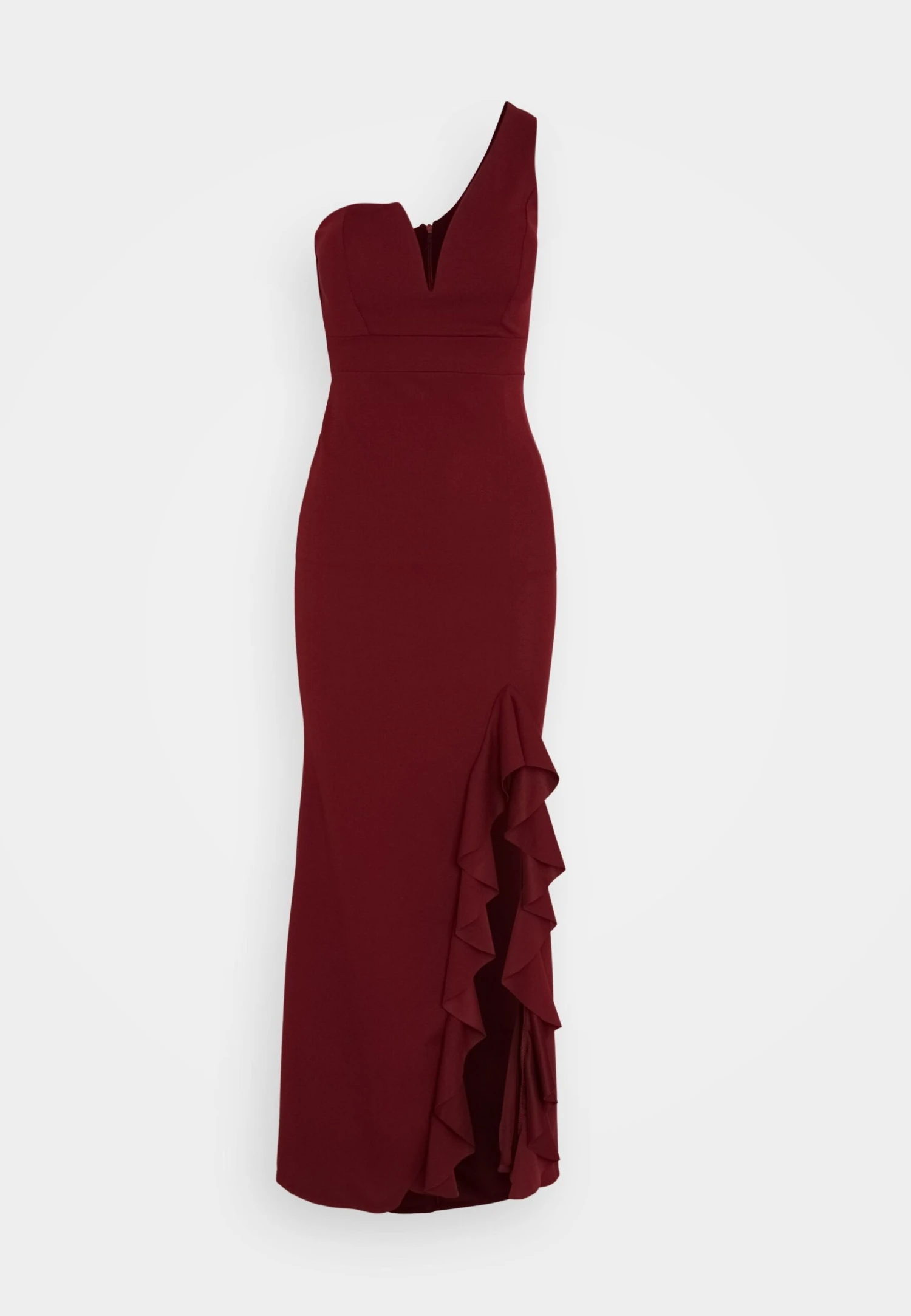 Wal G Soya One Shoulder Maxi Dress - Vestido Ligero - Berry Wine - Imagen 5
