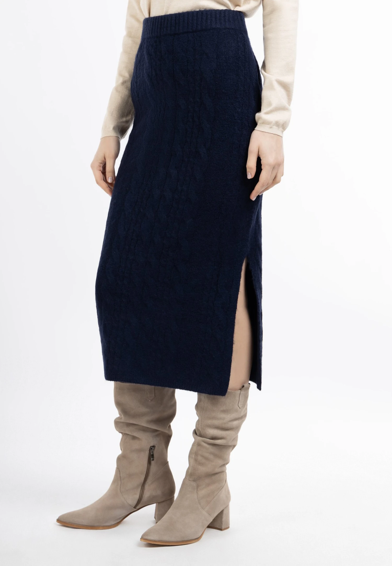 Dreimaster Falda De Tubo - Marine