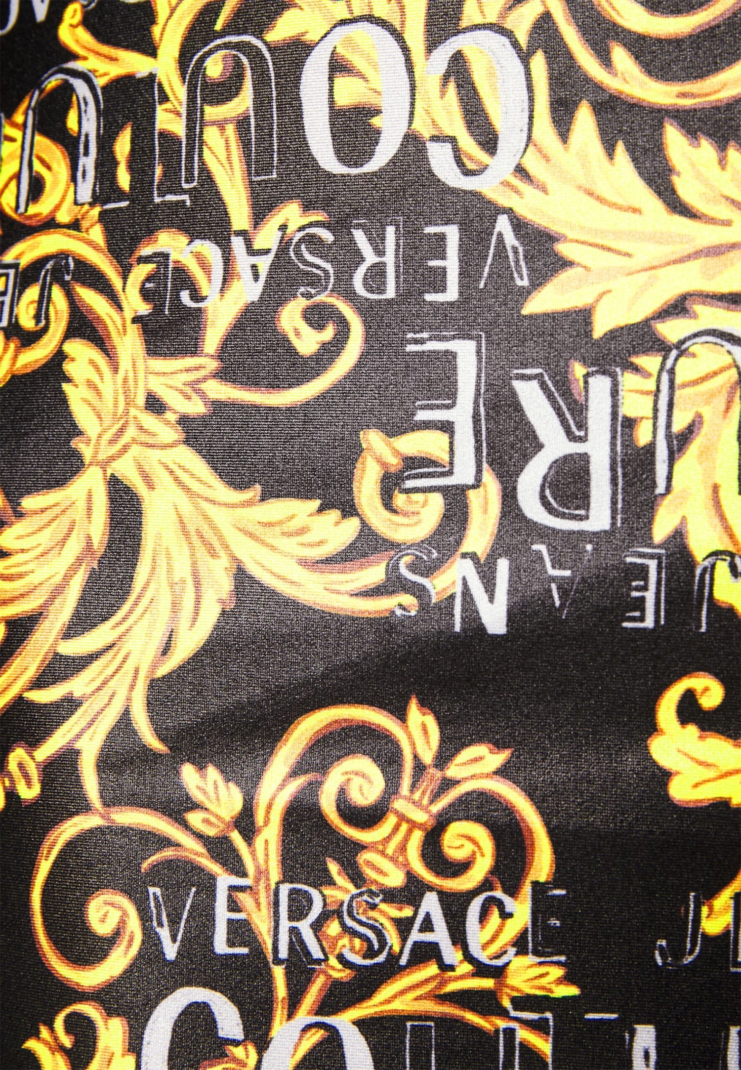 Print Logo Couture - Vestido Ligero - Black/Gold - Imagen 5