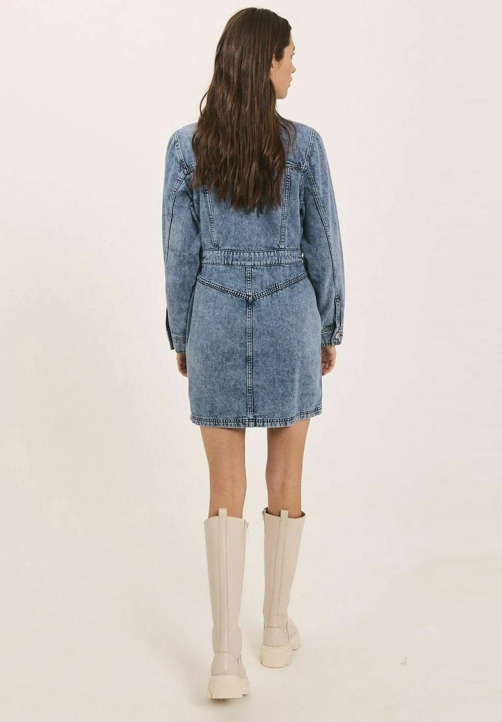 Cara Ls- Vestido Vaquero - Light Blue Denim - Imagen 3