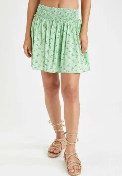 DeFacto Standart Size - Falda Plisada - Green