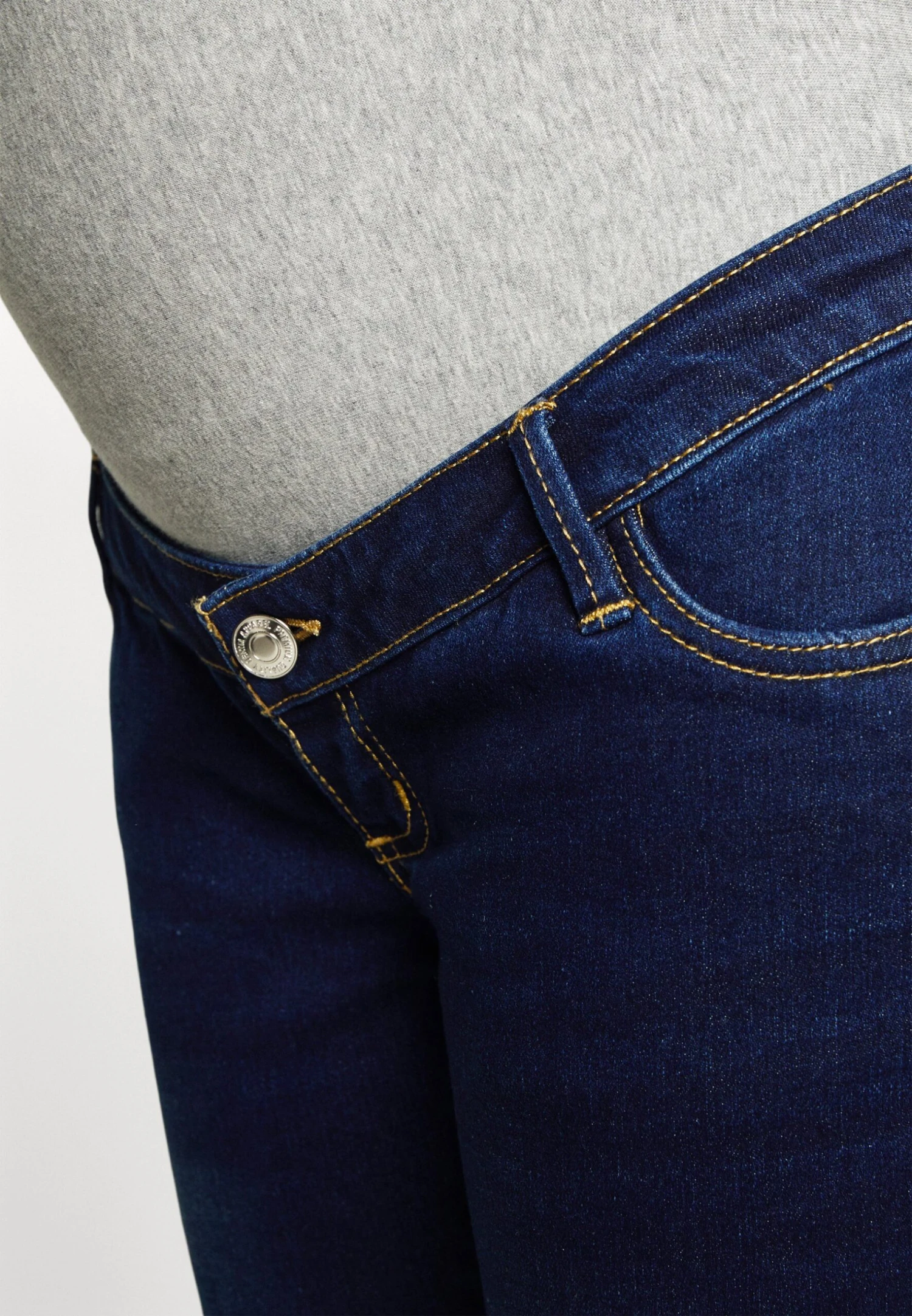 Vmmzia Bumpband Destroyed Skinny- Vaqueros Pitillo - Dark Blue Denim - Imagen 4