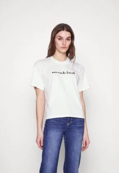 7 For All Mankind Mankind Tee- Camiseta Estampada - White